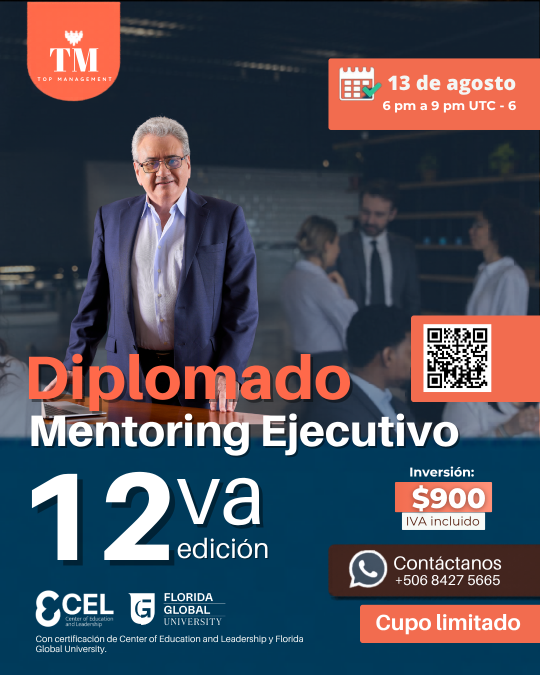 Diplomado MENTORING EJECUTIVO con titulación de la Universidad del Caribe, Panamá y Top Management